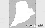 Gray Simple Map of Walungu, single color outside