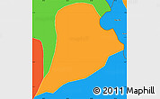 Political Simple Map of Walungu