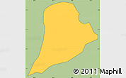 Savanna Style Simple Map of Walungu, cropped outside