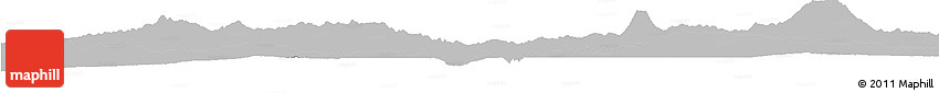 Gray Horizon Map of Lake Kivu, single color outside