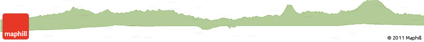 Savanna Style Horizon Map of Lake Kivu, single color outside