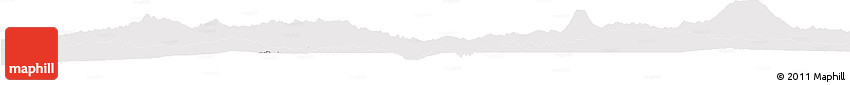 Silver Style Horizon Map of Lake Kivu, single color outside