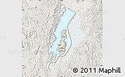 Shaded Relief Map of Lake Kivu, lighten
