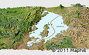 Satellite Panoramic Map of Lake Kivu