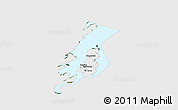 Satellite Panoramic Map of Lake Kivu, single color outside