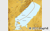 Physical 3D Map of Lake Mweru