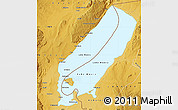 Physical Map of Lake Mweru