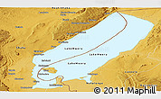 Physical Panoramic Map of Lake Mweru