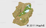 Satellite 3D Map of Bukama, cropped outside