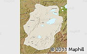 Shaded Relief 3D Map of Bukama, satellite outside
