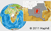 Physical Location Map of Bukama, highlighted country, highlighted grandparent region