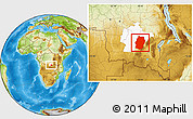 Physical Location Map of Bukama, highlighted parent region