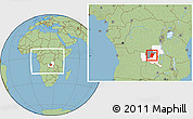 Savanna Style Location Map of Bukama, highlighted parent region, highlighted grandparent region, within the entire country