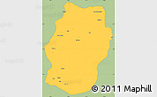 Savanna Style Simple Map of Bukama, single color outside