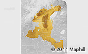 Physical 3D Map of Haut-Shaba, lighten, desaturated