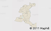 Shaded Relief 3D Map of Haut-Shaba, cropped outside