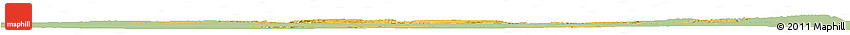 Savanna Style Horizon Map of Haut-Shaba, single color outside