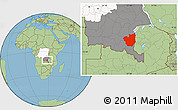 Savanna Style Location Map of Kasenga, highlighted country, highlighted grandparent region