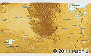 Physical Panoramic Map of Kasenga