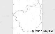 Blank Simple Map of Kasenga, cropped outside, no labels
