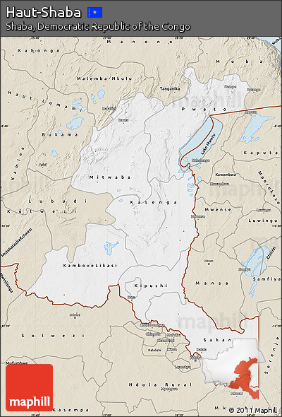 Classic Style Map of Haut-Shaba
