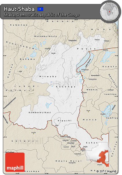 Classic Style Map of Haut-Shaba