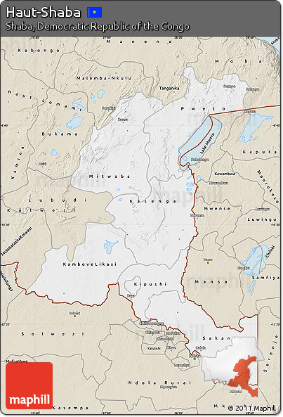 Classic Style Map of Haut-Shaba