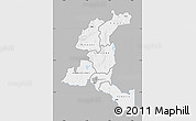 Gray Map of Haut-Shaba, single color outside