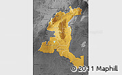 Physical Map of Haut-Shaba, darken, desaturated