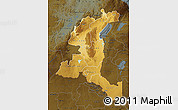 Physical Map of Haut-Shaba, darken