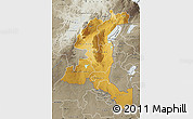 Physical Map of Haut-Shaba, semi-desaturated