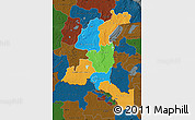 Political Map of Haut-Shaba, darken