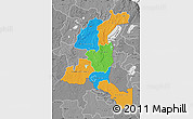 Political Map of Haut-Shaba, desaturated