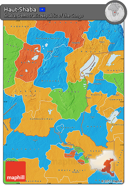 Political Map of Haut-Shaba