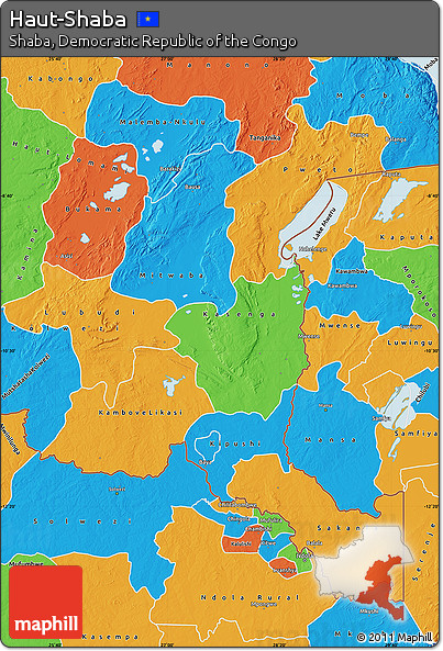Political Map of Haut-Shaba