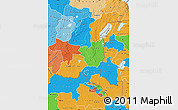 Political Map of Haut-Shaba, political shades outside