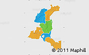 Political Map of Haut-Shaba, single color outside