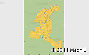 Savanna Style Map of Haut-Shaba, single color outside