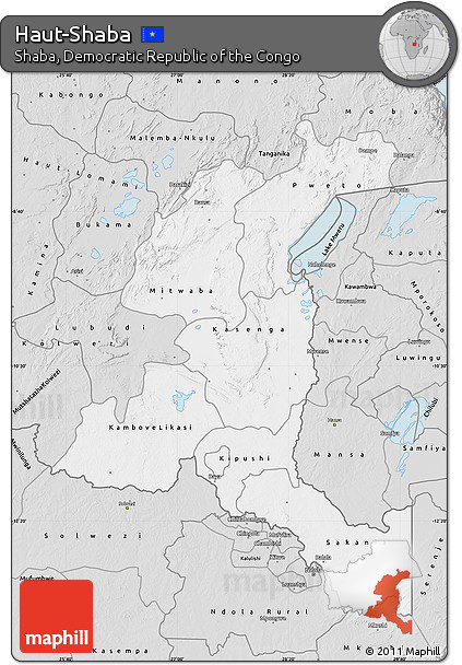Silver Style Map of Haut-Shaba