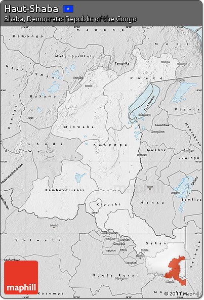Silver Style Map of Haut-Shaba