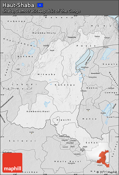 Silver Style Map of Haut-Shaba