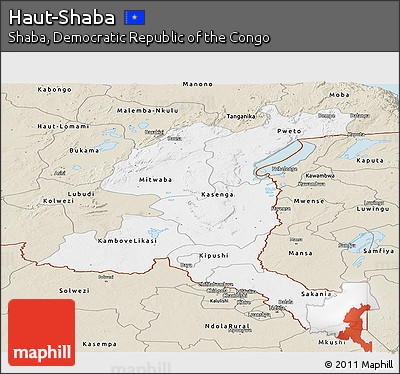 Classic Style Panoramic Map of Haut-Shaba