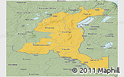 Savanna Style Panoramic Map of Haut-Shaba