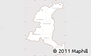 Classic Style Simple Map of Haut-Shaba, cropped outside