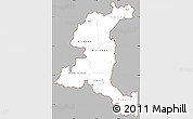 Gray Simple Map of Haut-Shaba, cropped outside