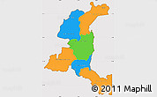 Political Simple Map of Haut-Shaba, cropped outside