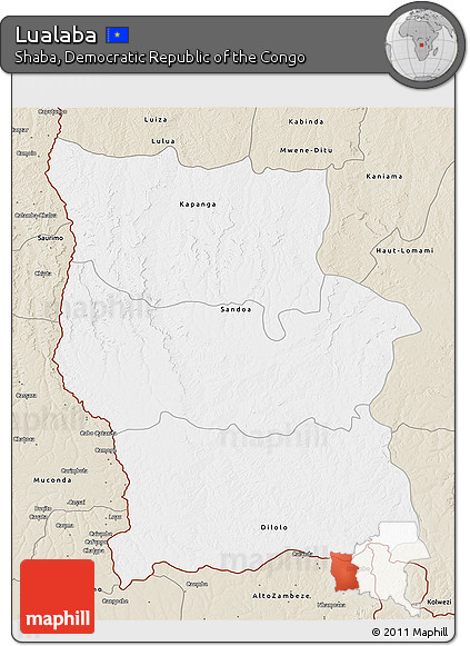 Classic Style 3D Map of Lualaba