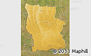 Physical 3D Map of Lualaba, satellite outside