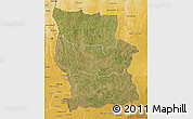 Satellite 3D Map of Lualaba, physical outside