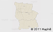 Shaded Relief 3D Map of Lualaba, cropped outside